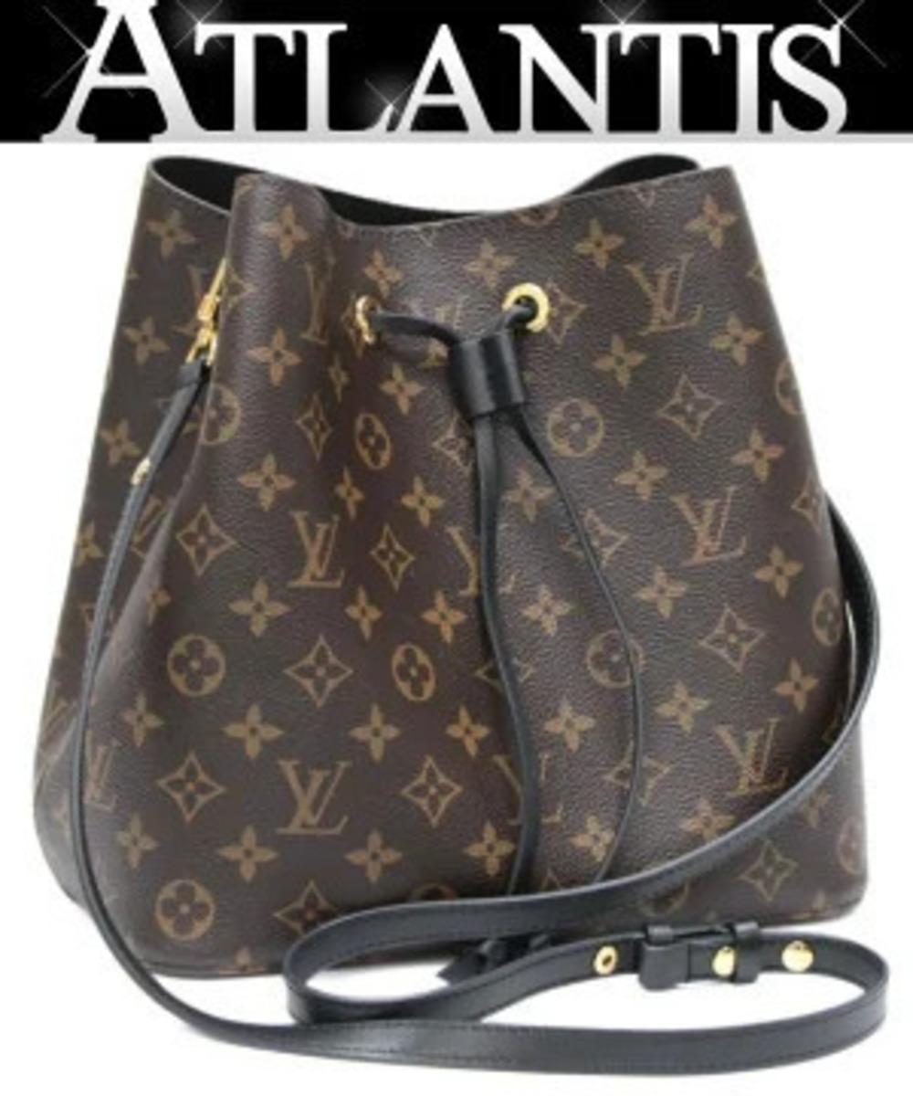 Louis Vuitton Neo Noe Shoulder Bag Monogram Black